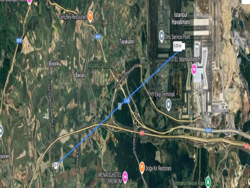 Arnavutköy Boyalıkta Satılık Arsa , 370 M2 Cadde Cephe Evlerin Yakını Hisseli