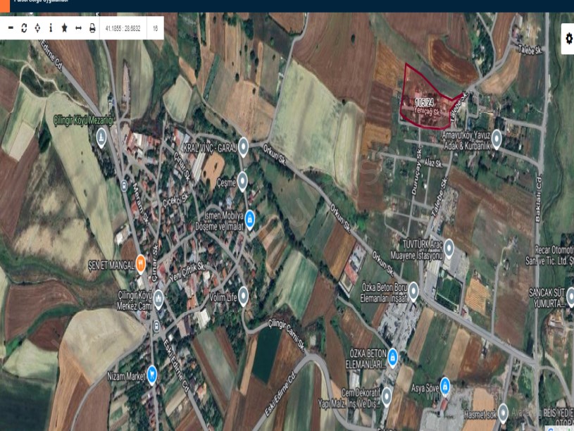 Arnavutköy Çilingirde Satılık Arsa , 200 M2 Yolu Var Evlerin Yakını İmarlı Hisseli