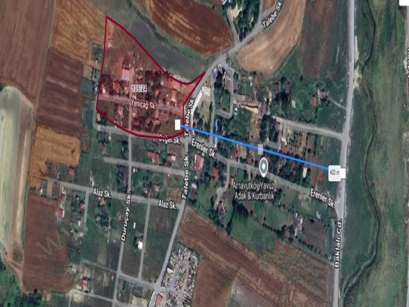 Arnavutköy Çilingirde Satılık Arsa , 200 M2 Yolu Var Evlerin Yakını İmarlı Hisseli