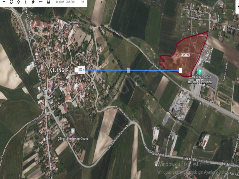 Arnavutköy Çilingirde Satılık Arsa , 170 M2 Yolu Var Hisseli