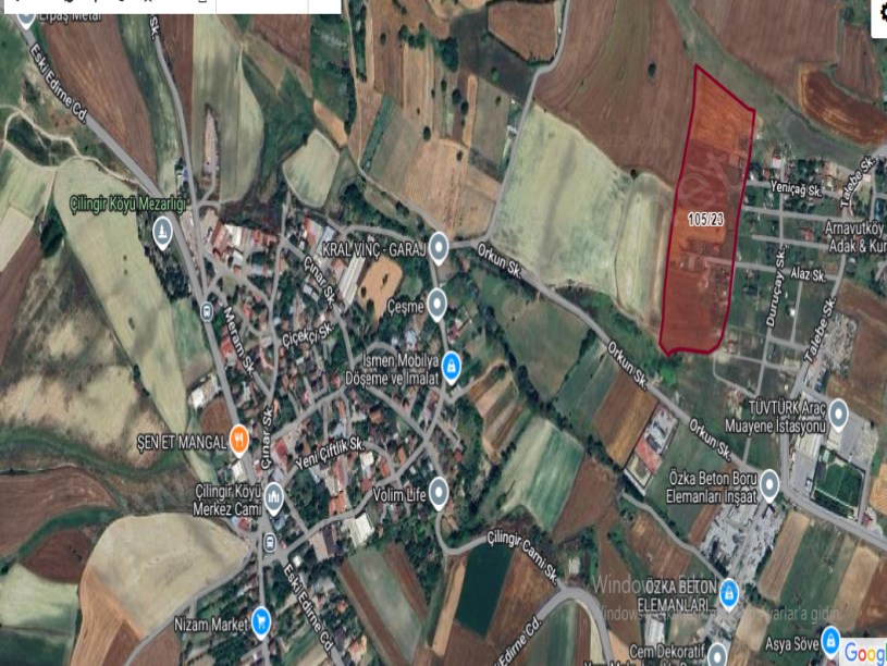 Arnavutköy Çilingirde Satılık Arsa , 800 M2 Yolu Var Evlerin Yakını