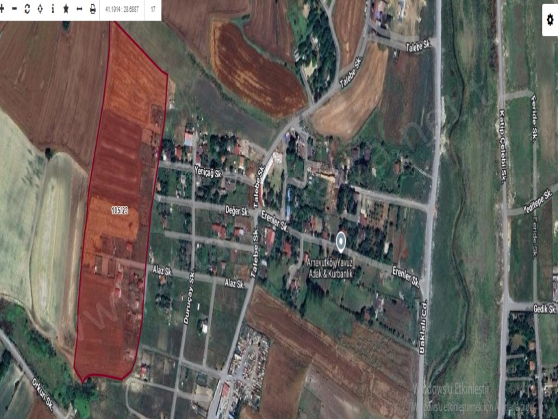 Arnavutköy Çilingirde Satılık Arsa , 800 M2 Yolu Var Evlerin Yakını