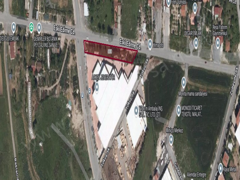 Arnavutköy Haraççıda Satılık Arsa , 1,484 M2  Cadde Cephe İmarlı Müstakil