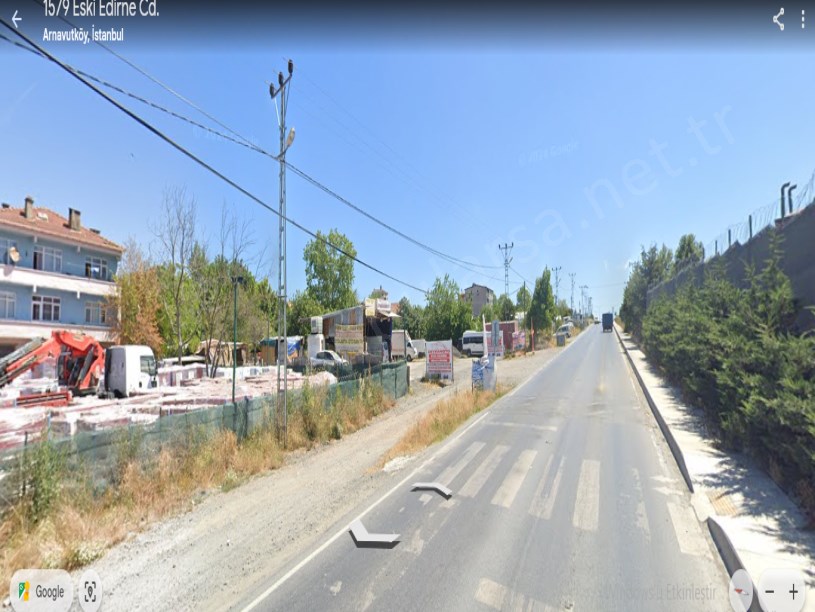 Arnavutköy Haraççıda Satılık Arsa , 1,484 M2  Cadde Cephe İmarlı Müstakil