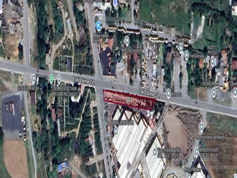 Arnavutköy Haraççıda Satılık Arsa , 1,484 M2  Cadde Cephe İmarlı Müstakil