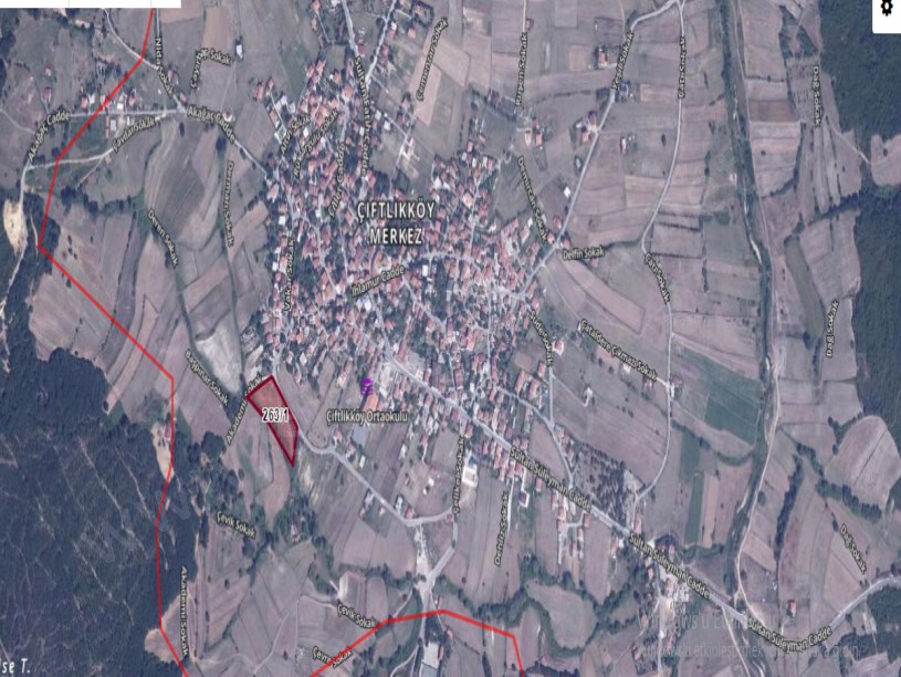 Çatalca Çiftlikköyde Satılık Arsa , 1,144 m2 Asfalt Cephe  Merkezde Hisseli