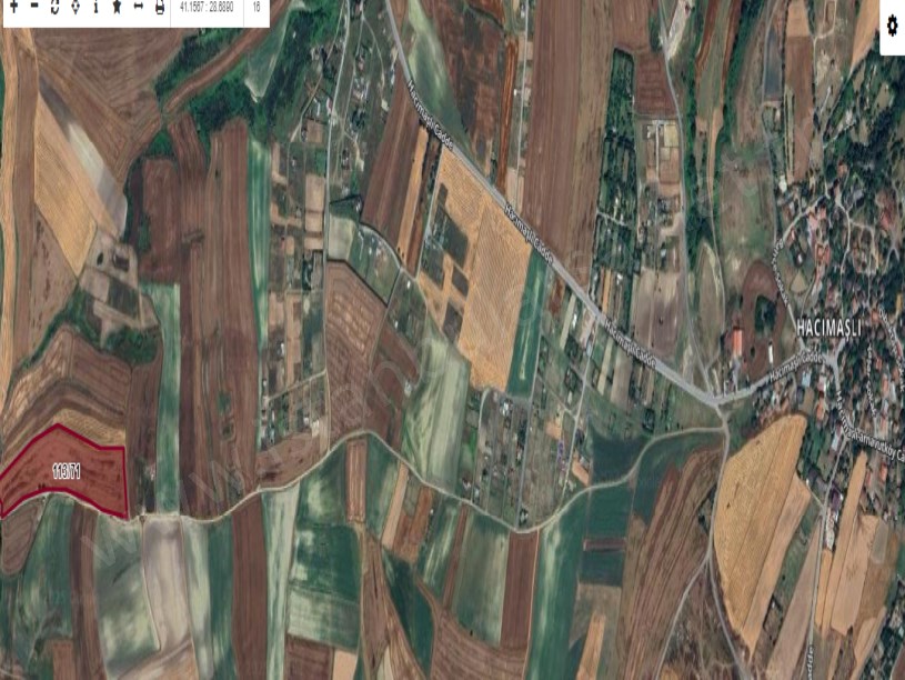 Arnavutköy Hacımaşlı  Satılık Arsa , 500 M2 Yola Cephe Çaplı Muvafakatnameli 