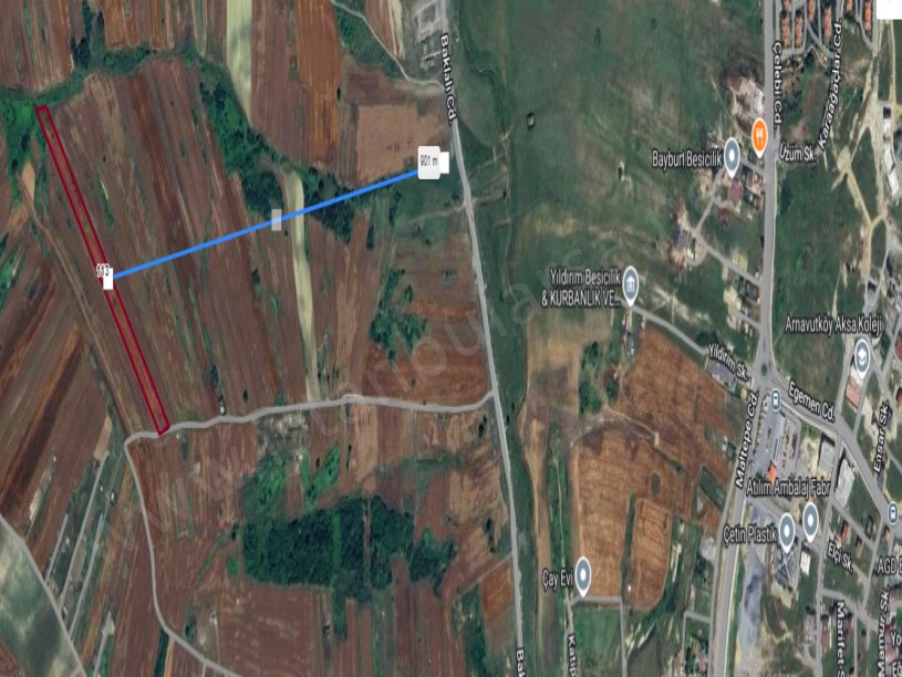 Arnavutköy Haraççıda Satılık Arsa , 200 M2 Çaplı Yolu Var İmarlı