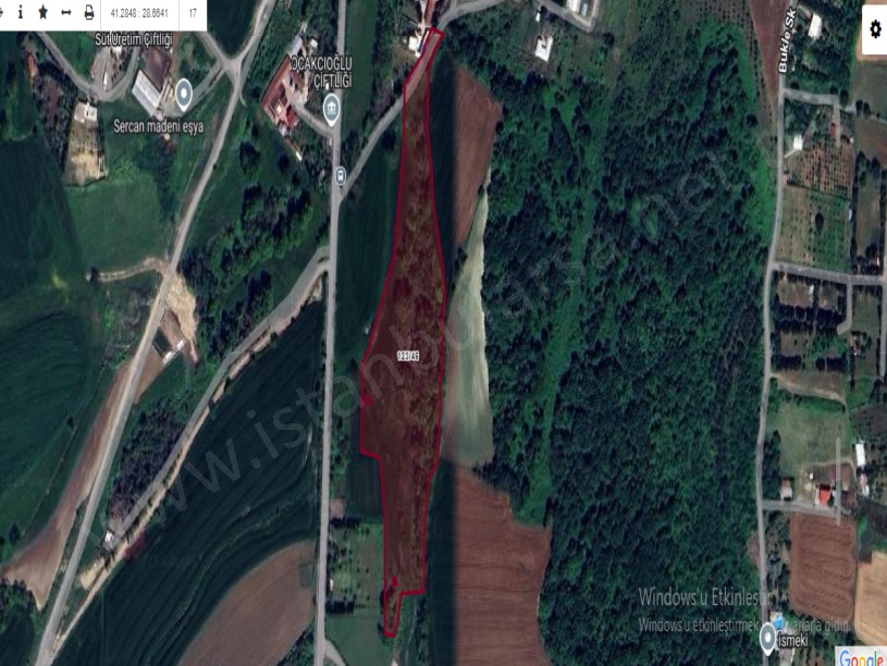 Arnavutköy Baklalıda Satılık Arsa , 265 M2 Çaplı Asfalt Cephe Çevrili