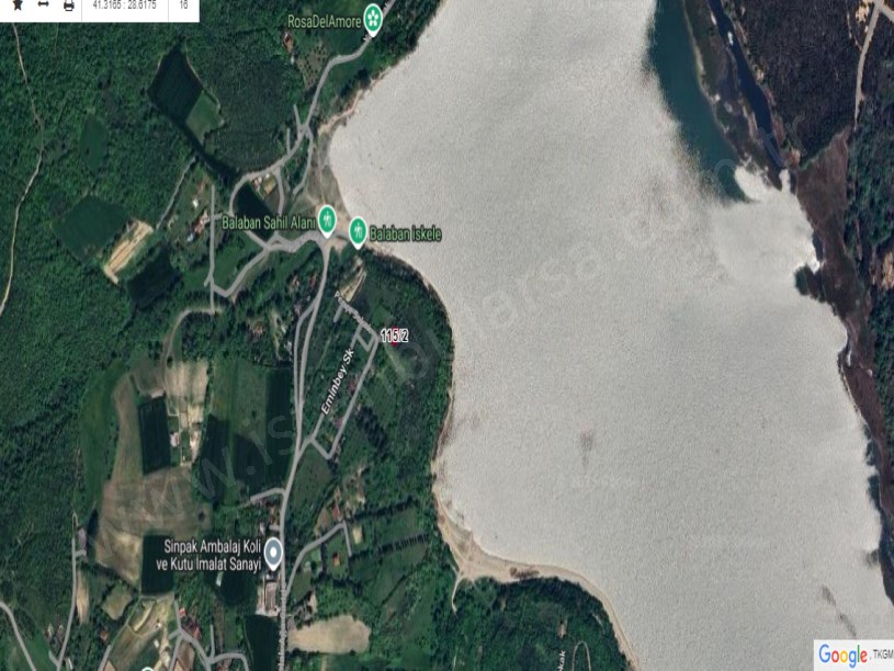 Arnavutköy Balabanda Satılık Arsa ,195 M2 Çevrili Yolu var Göl Manzaralı