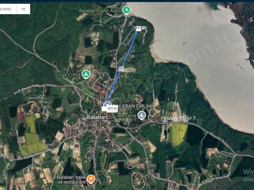 Arnavutköy Balabanda Satılık Arsa ,195 M2 Çevrili Yolu var Göl Manzaralı