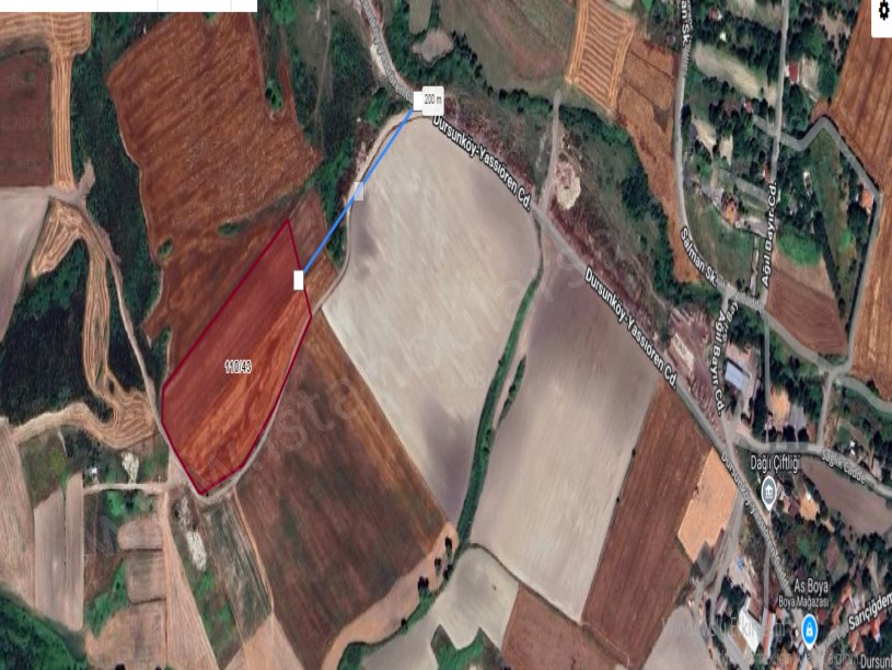 Arnavutköy Dursunköyde Satılık Arsa ,  128 M2 Yolu Var Hisseli İmarlı