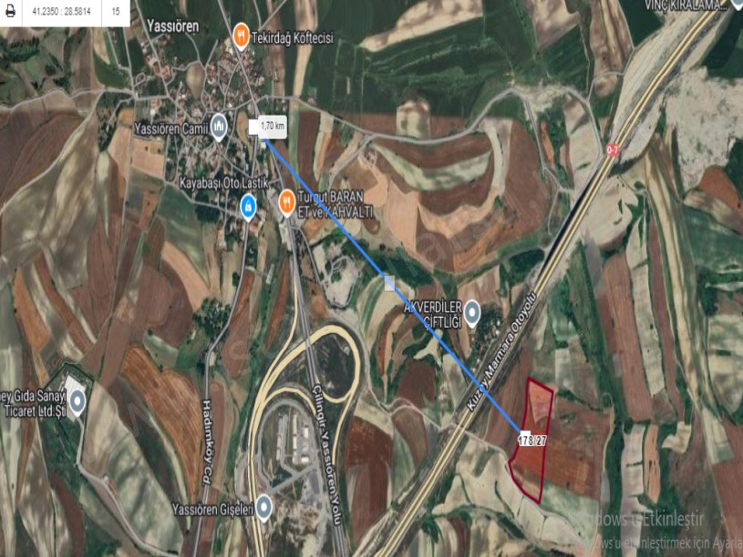 Arnavutköy Yassıörende Satılık Arsa , 253 M2 Yolu Var Hisseli