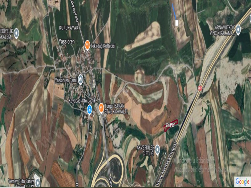 Arnavutköy Yassıörende Satılık Arsa , 191 M2 Hisseli Yolu Var