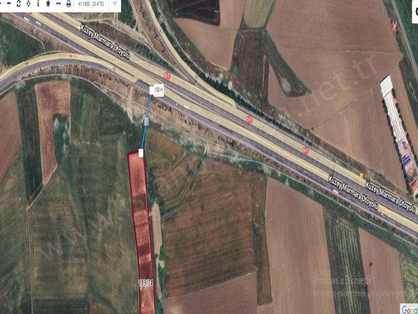 Çatalca İzzettinde Satılık Arsa , 1000 m2 Çevrili Çaplı Hisseli