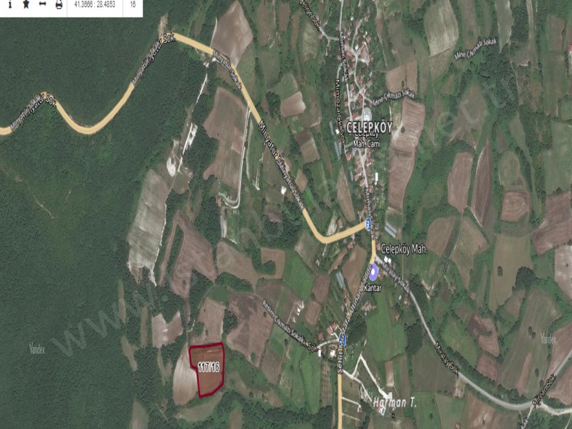 Çatalca Celepköyde Satılık Arsa , 467 M2 Çaplı Çevrili Yolu Var