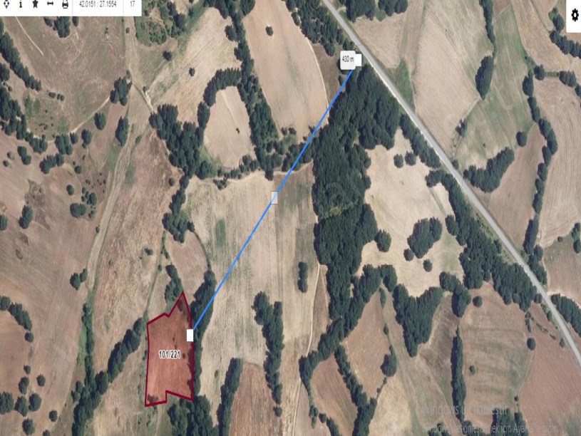 Kırklareli Kofçaz Terzidere Köyünde Satılık Tarla , 7,842 m2 Müstakil