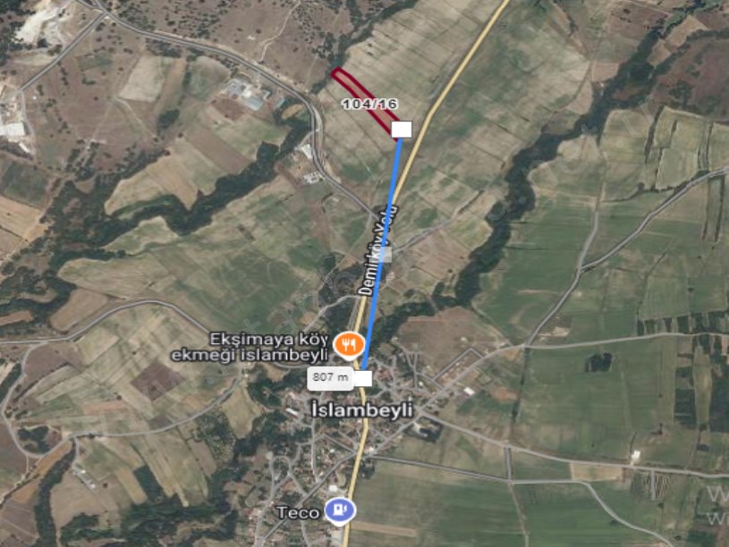 Kırklareli Pınarhisar Sütlüce Satılık Tarla , 8,700 M2 Müstakil Asfalta Yakın