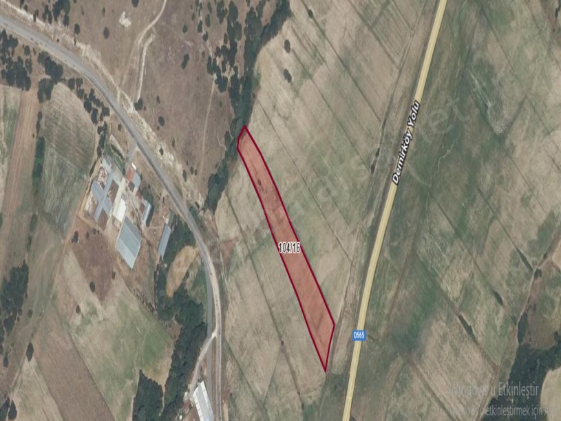 Kırklareli Pınarhisar Sütlüce Satılık Tarla , 8,700 M2 Müstakil Asfalta Yakın