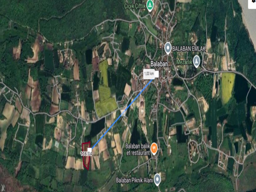 Arnavutköy Balabanda Satılık Arsa , 268 m2 Yolu var Evlerin Yakını Hisseli