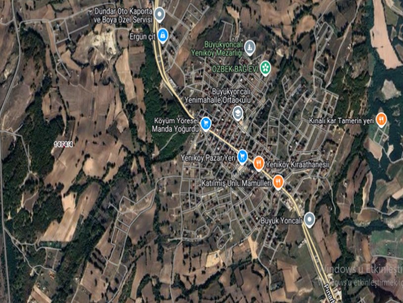 Tekirdağ Saray Büyükyoncalı Mah Satılık Arsa , 308 M2 Müstakil Evlerin Yakını