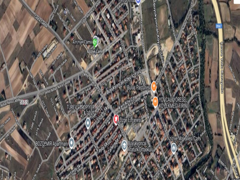 Tekirdağ Saray Büyükyoncalı Mah Satılık Arsa , 201 M2 Asfalt Caddeye Cephe Müstakil