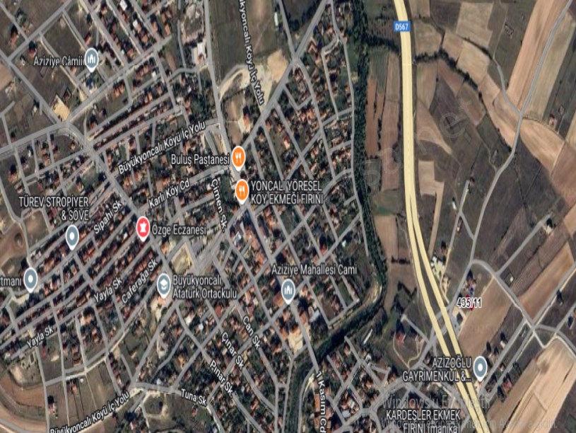 Tekirdağ Saray Büyükyoncalı Mah Satılık Arsa , 258 M2 Yolu Var Müstakil Evlerin Yakını