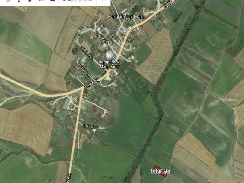 Tekirdağ Saray Yuvalıda Satılık Arsa , 1,233 m2 Yolu Var Müstakil