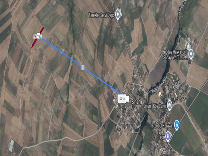 Tekirdağ Saray Yuvalıda Satılık Arsa , 1,233 m2 Yolu Var Müstakil