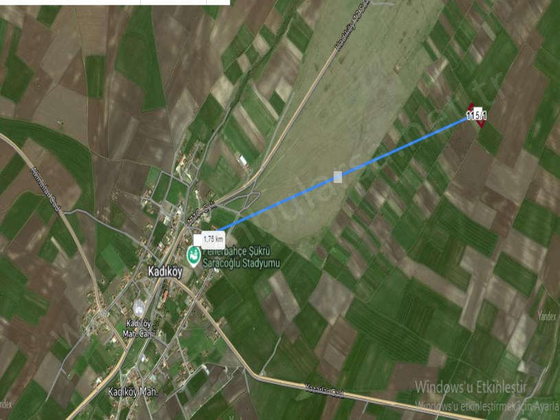 Tekirdağ Saray Kadıköy Mah Satılık Tarla  , 3 Dönüm Müstakil Bağ Yeri Yolu Var