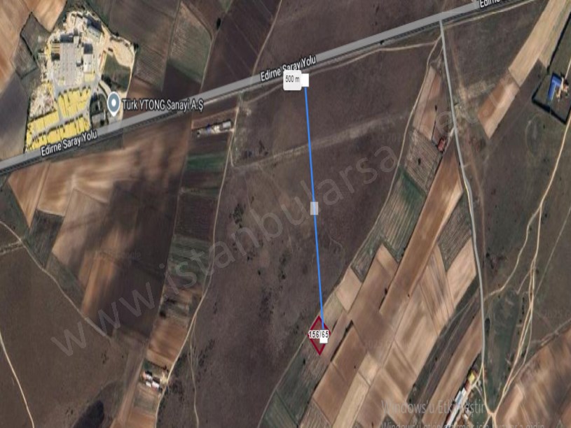 Tekirdağ Saray Çukuryurt Mah Satılık Tarla , 2,440 m2 Meraya Cephe Müstakil Yolu Var