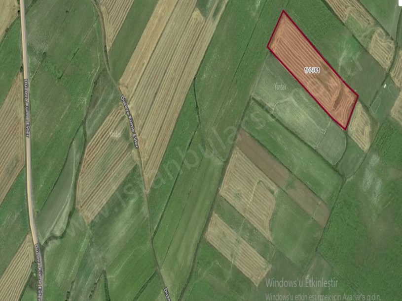 Kırklareli Vize Düzova Köyü Satılık Tarla , 12,918 m2 Tarla Müstakil 