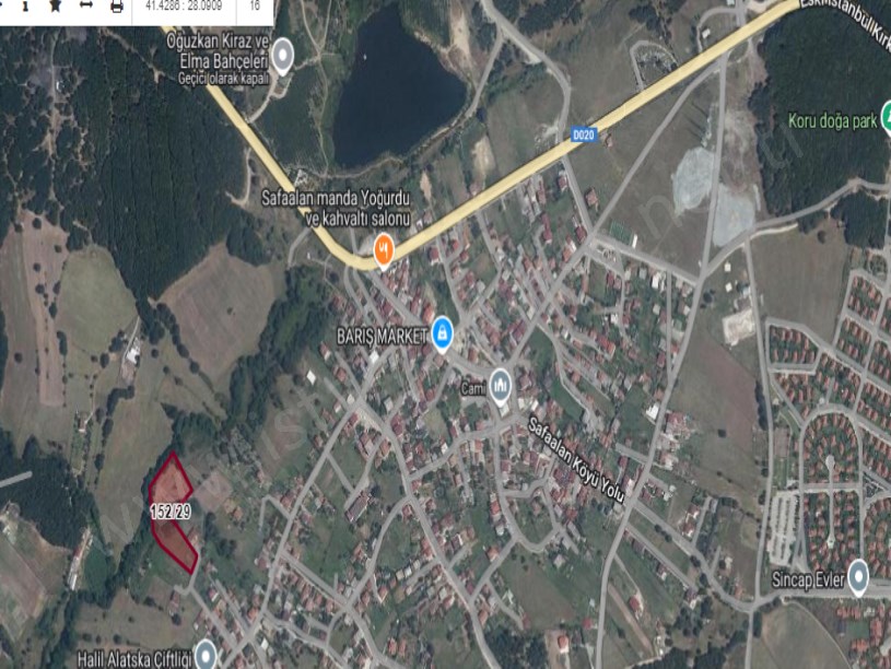Tekirdağ Saray Sefaalan Mah Satılık Tarla , 6,735 m2 Merkezde Müstakil