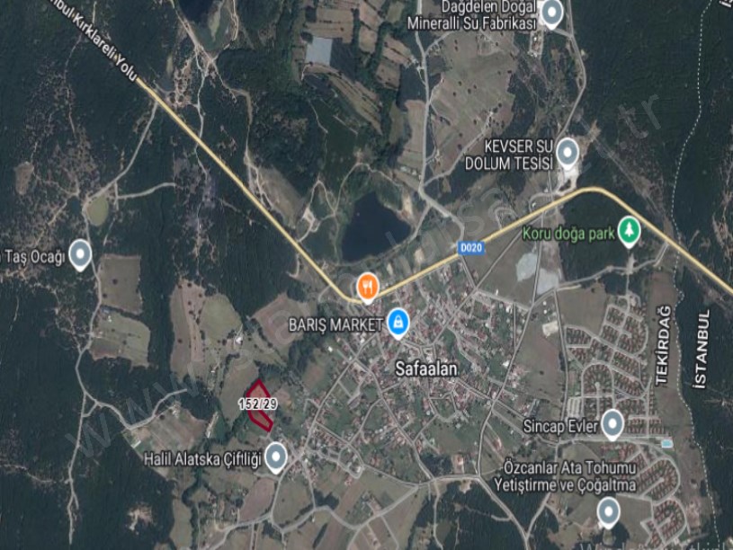 Tekirdağ Saray Sefaalan Mah Satılık Tarla , 6,735 m2 Merkezde Müstakil