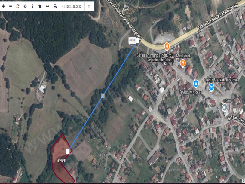 Tekirdağ Saray Sefaalan Mah Satılık Tarla , 6,735 m2 Merkezde Müstakil