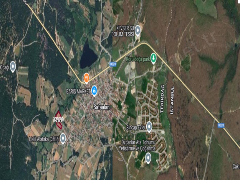 Tekirdağ Saray Sefaalan Mah Satılık Tarla , 6,735 m2 Merkezde Müstakil