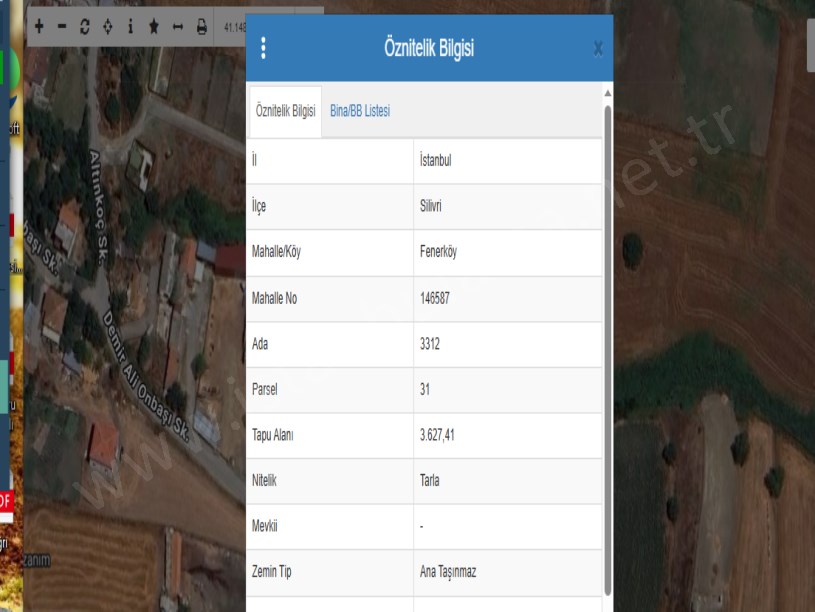 Silivri Fenerköyde Satılık Tarla , 3,600 m2 Müstakil Yolu Var