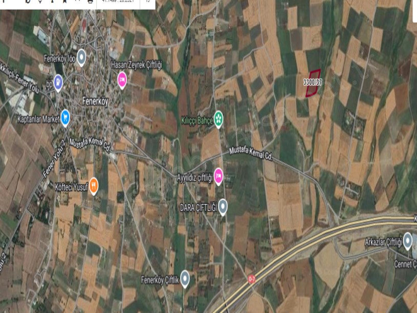 Silivri Fenerköyde Satılık Arsa , 380 M2 Hisseli Çaplı Yolu Var