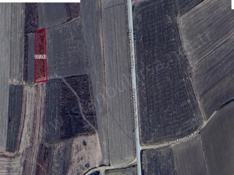 Tekirdağ Hayrabolu Lahna Mah , Satılık Arsa  , 272 m2 Hisseli Çaplı 