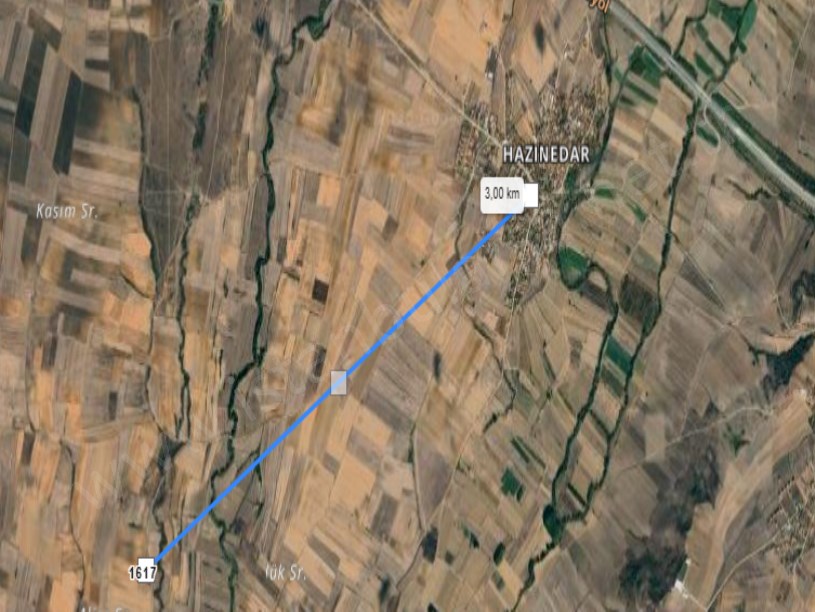 Kırklareli Babaeski Hazinedar Köyünde Satılık Arsa , 558 m2 Yola Cephe Hisseli