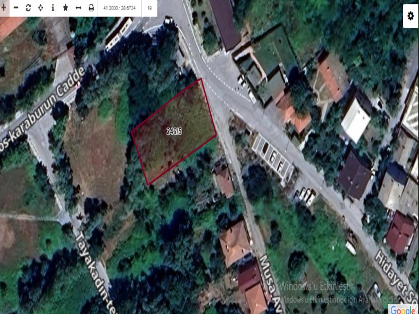 Arnavutköy Durusu Mah  Satılık Arsa ,  982 m2 Müstakil Merkezde  