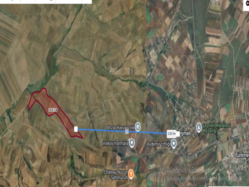 Tekirdağ Marmaraereğli Çeşmeli Mah Satılık Arsa , 437 M2 Hisseli