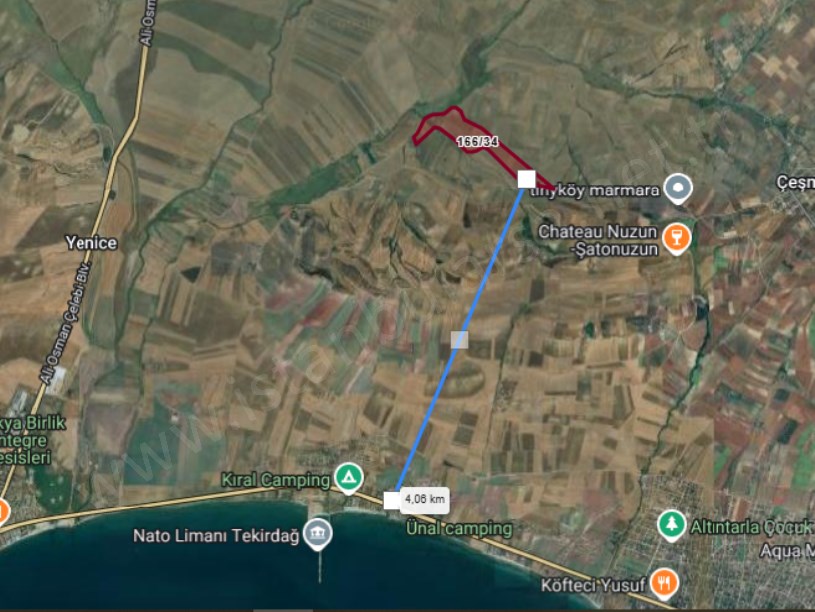 Tekirdağ Marmaraereğli Çeşmeli Mah Satılık Arsa , 437 M2 Hisseli
