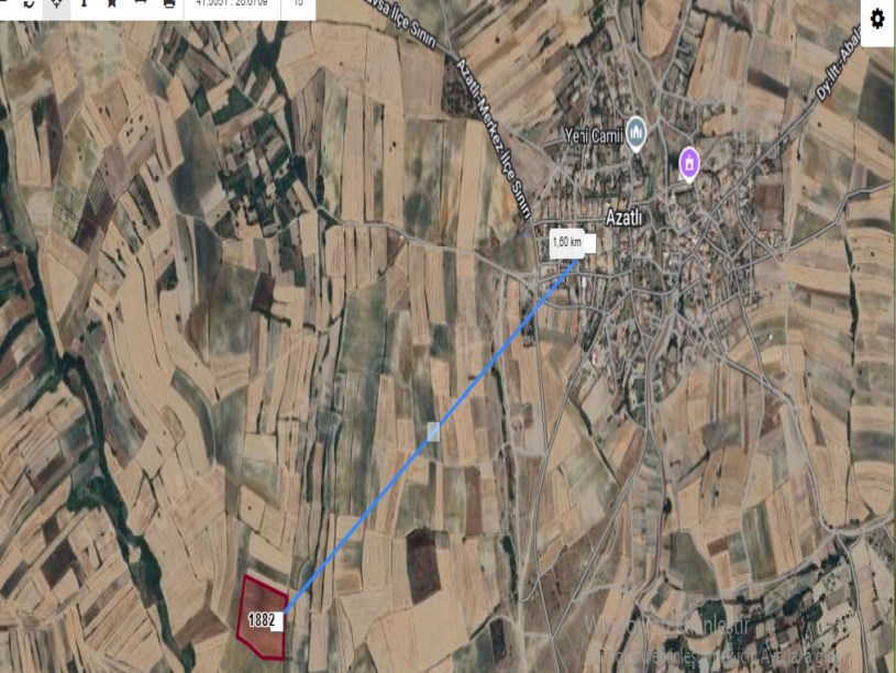 Edirne Havsa Azatlı Köyünde Satılık Arsa , 224 M2 Hisseli