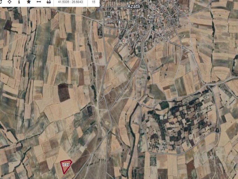 Edirne Havsa Azatlı Köyünde Satılık Arsa , 220 m2 Hisseli
