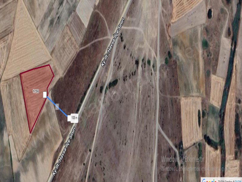 Edirne Havsa Azatlı Köyünde Satılık Arsa , 220 m2 Hisseli