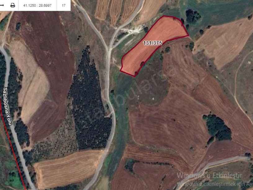 Arnavutköy Hacımaşlı  Satılık Arsa , 225 m2 Cadde Cephe  Hisseli