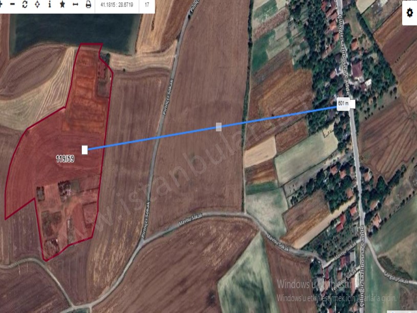 Arnavutköy Çilingirde Satılık Arsa , 350 M2 Çaplı İmarlı