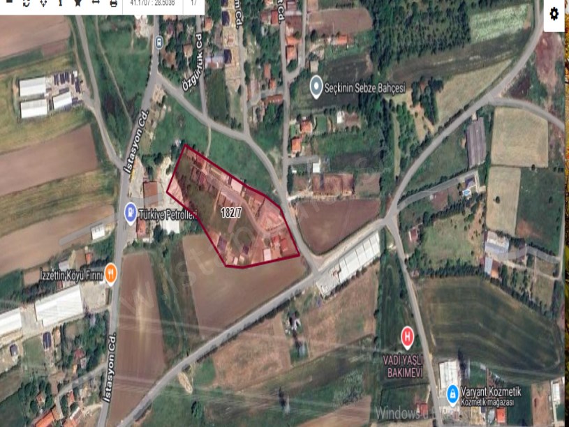 Çatalca İzzettinde Kiralık Depo İmalathane , 1,150 m2 Arazi İçinde 750 m2 Kapalı Alan Merkezde