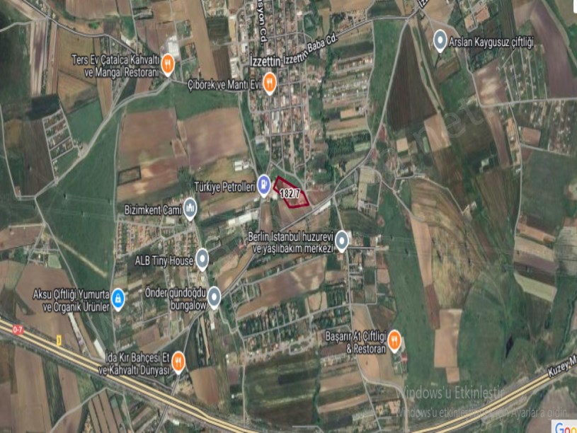 Çatalca İzzettinde Kiralık Depo İmalathane , 1,150 m2 Arazi İçinde 750 m2 Kapalı Alan Merkezde